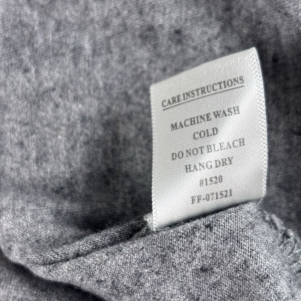 Free Fly Mens Medium Heather Grey Bamboo Blend Henley T-Shirt Size - Picture 9 of 9